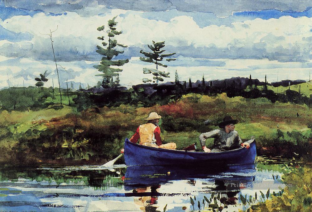 Le bateau bleu Winslow Homer aquarelle Peintures à l'huile